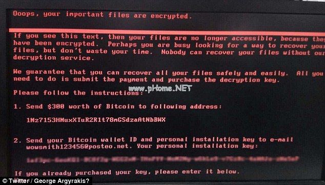 乌克兰遭受大规模网络攻击 安全公司发现阻止Petya勒索病毒运行的开关